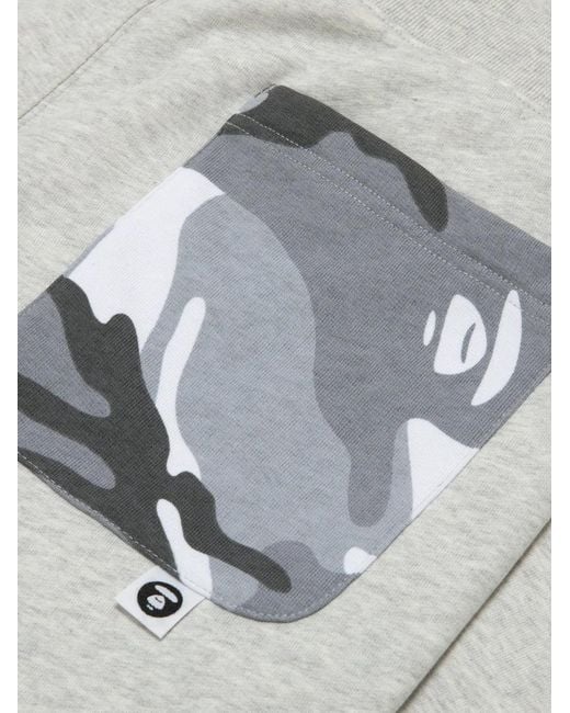 Aape By A Bathing Ape White Logo-Patch Track Pants for men