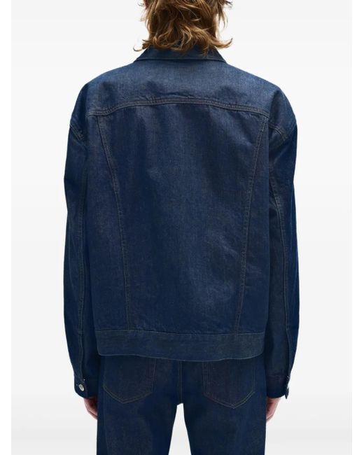 メンズ Ann Demeulemeester Patrick Denim Jacket Blue