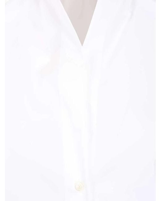 Al Duca D'aosta White Aletta Short Sleeve Shirt