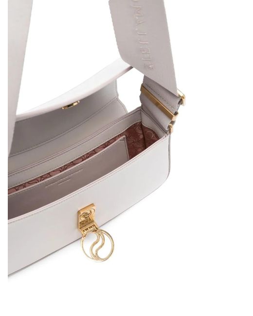 Stella McCartney White S-Wave Shoulder Bag