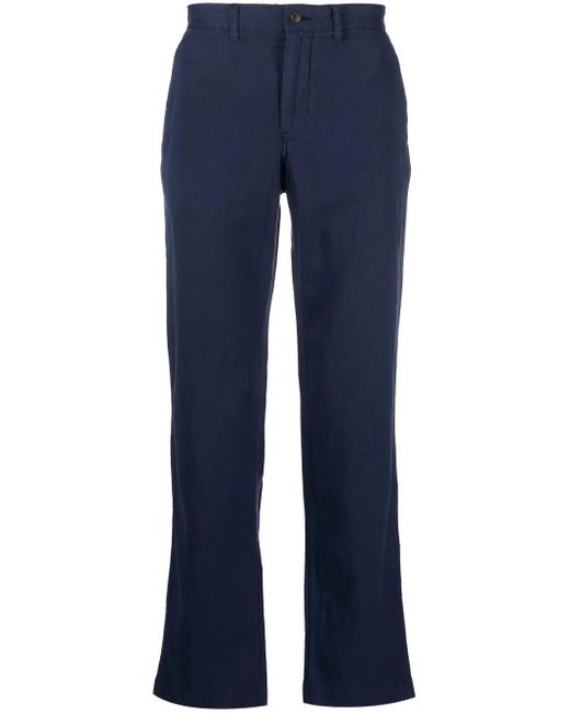 Polo Ralph Lauren Blue Cropped Chino Trousers for men
