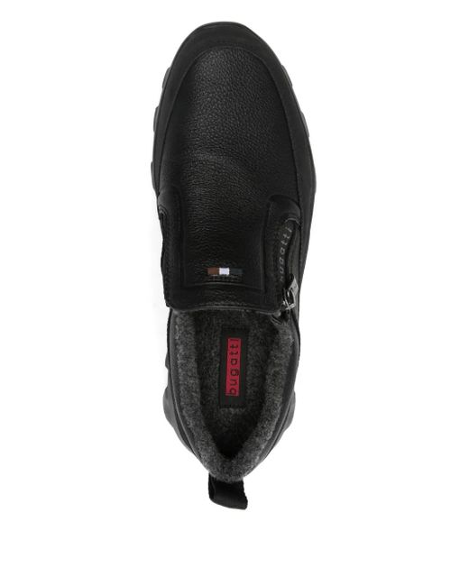 Bugatti Black Zip-Up Sneakers for men