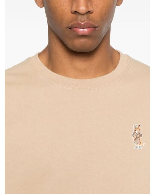 Maison Kitsuné Natural Dressed Fox T-Shirt for men