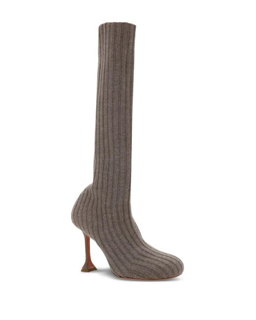AMINA MUADDI White 95mm Veneda Boots