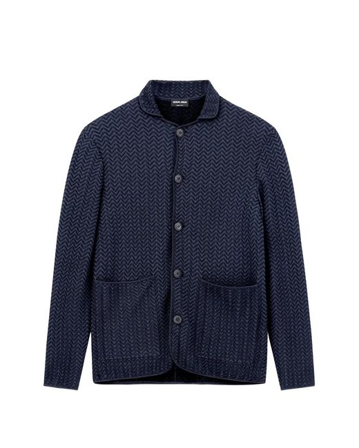 Giorgio Armani Blue Classic Jacket for men