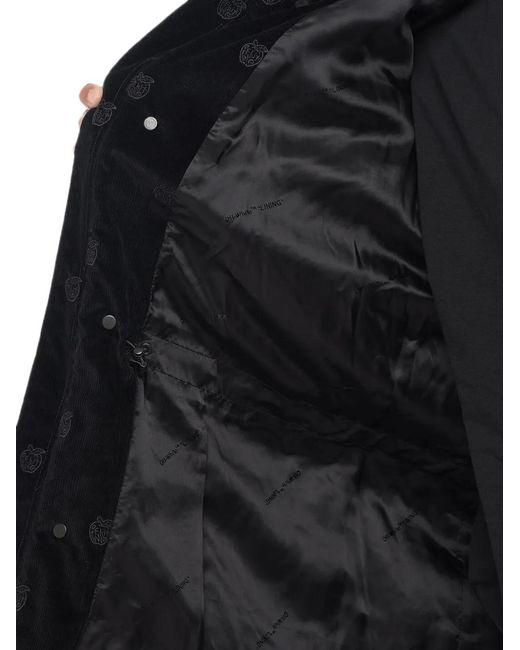 Off-White c/o Virgil Abloh Black Hands Off Embroidered Velour Jacket for men