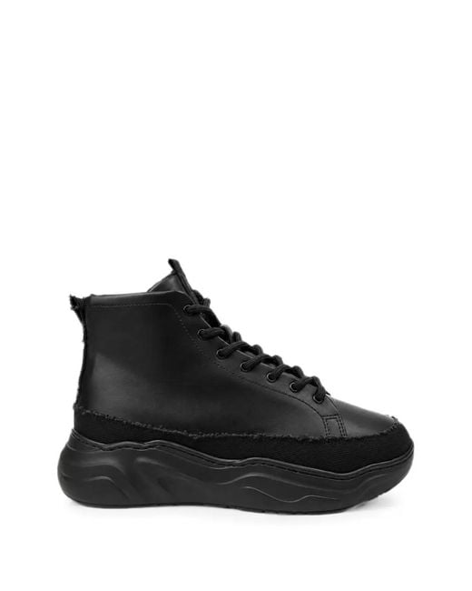 Phileo Black Essentielle Mid Al Sneakers for men