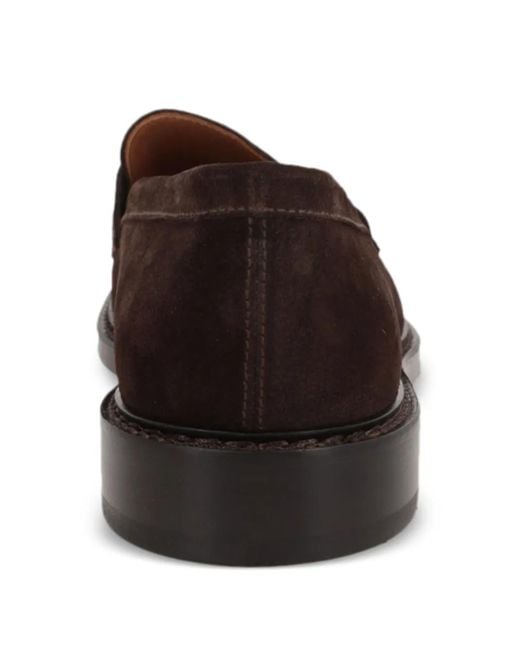Doucal's Brown Suede Loafers for men