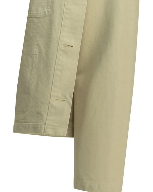 Auralee Green Patch-Pocket Coats for men