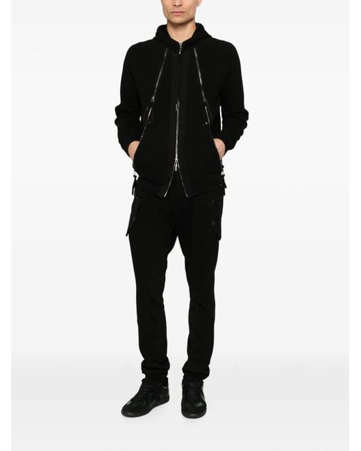 Masnada Black Cargo Pants for men