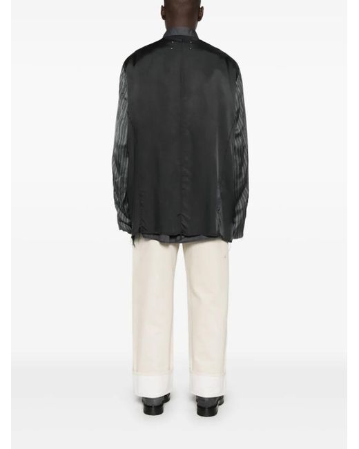 メンズ Maison Margiela コントラストスリーブ ジャケット Gray