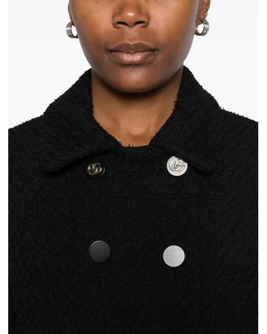 Gucci Black Schwarze Jacken Mit Kurzem Kragen
