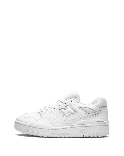 New Balance White 550 "Triple" Sneakers