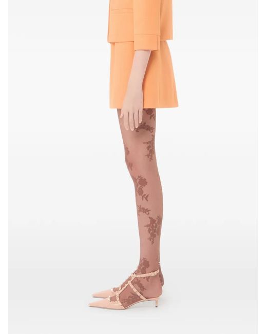 Valentino Garavani Orange Crepe Couture Wrap Skirt