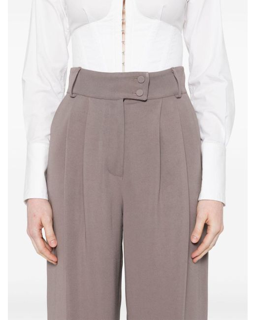 Styland Gray High-waisted Straight Trousers