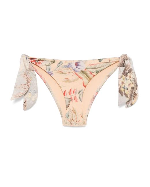 Zimmermann Natural Coco Scarf Tie Bikini Bottoms