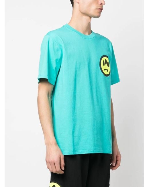 Barrow Blue Logo-Print Short-Sleeve T-Shirt