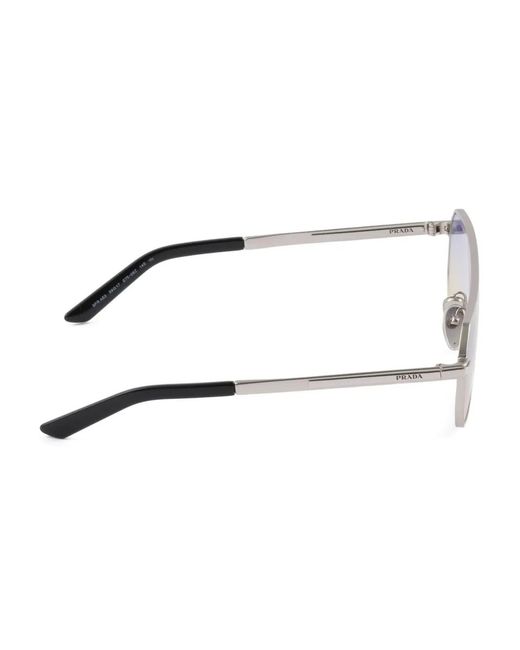 Prada Blue Pilot-Frame Sunglasses for men