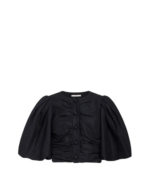 Marie Oliver Black Rowan Ruched Top