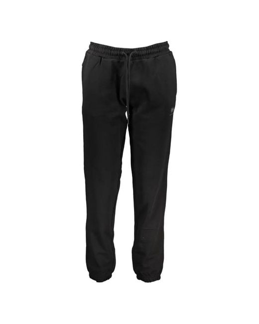 Napapijri Black Drawstring Elasticated-Cuff Track Pants
