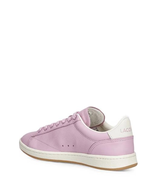 Lacoste Pink Logo-Embroidered Sneakers