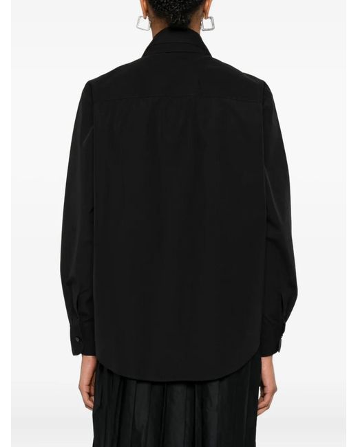 Viktor & Rolf Black Layered-Collar Shirt