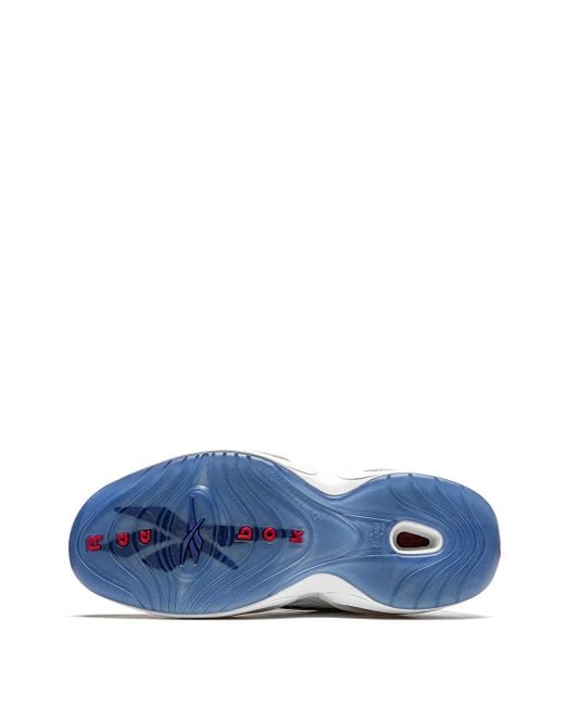 Reebok White Question Mid "Double Cross" Sneakers for men