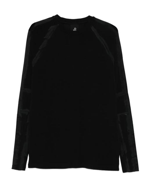 メンズ Thom Krom パネル セーター Black