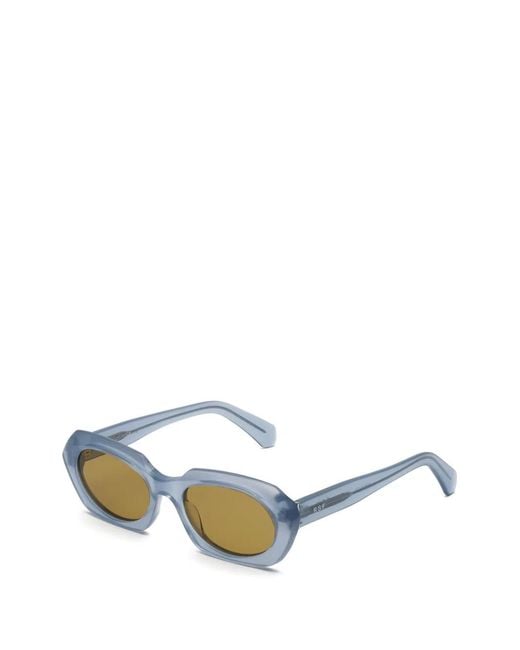 Retrosuperfuture Blue Epoca Geometric-Frame Sunglasses