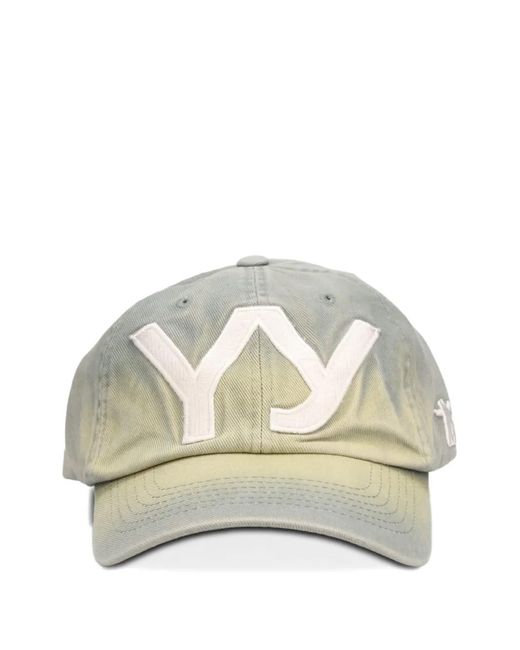 OPEN YY White Gradient Logo-Patch Cap