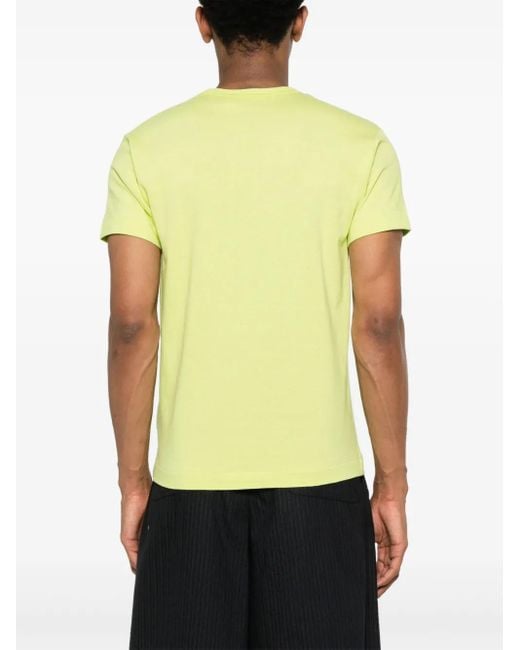 COMME DES GARÇONS PLAY Yellow Heart-Patch T-Shirt