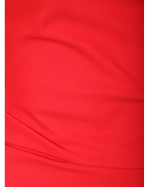 La Petite Robe Di Chiara Boni Red Sweetheart-Neckline Pencil Midi Dress
