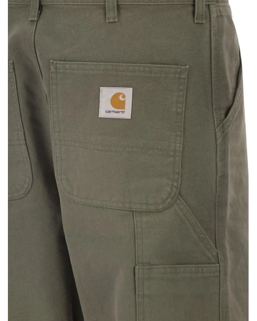 Carhartt Green Single Knee Cotton Jeans
