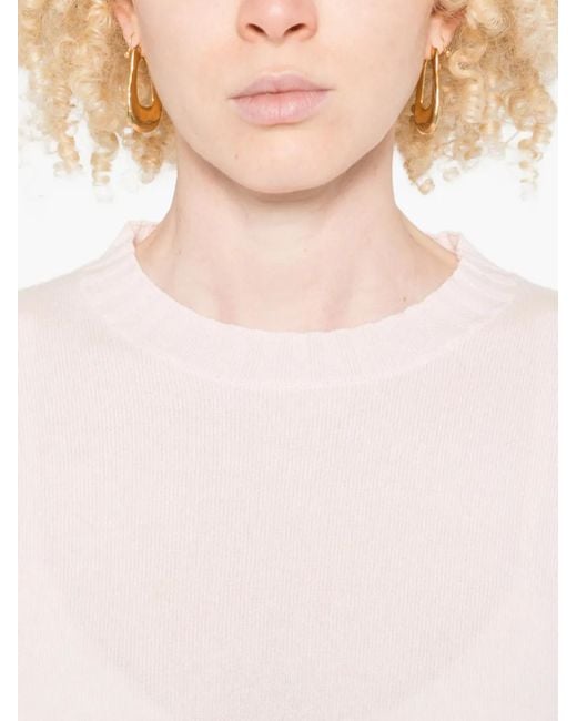 Fabiana Filippi Pink Crew-Neck Sweater