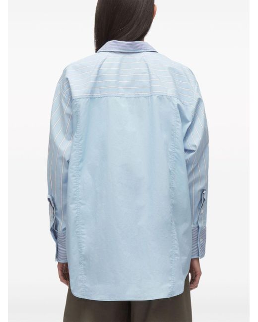 3.1 Phillip Lim Blue Striped Cotton Shirt