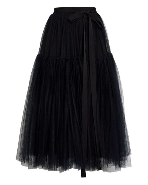 Erdem Blue Bow Full Skirt