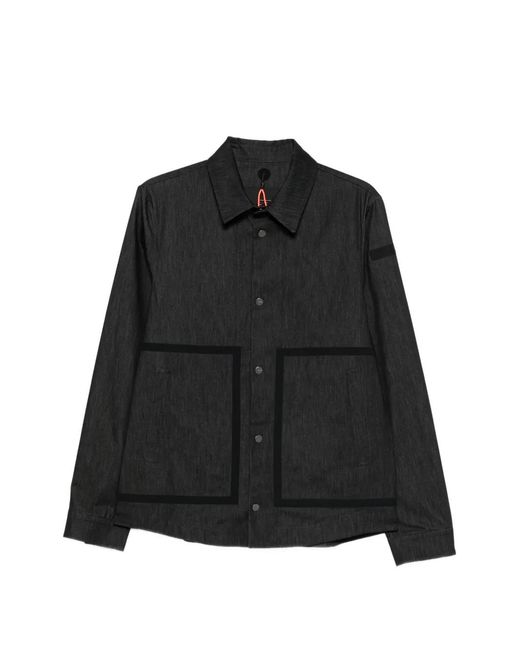 Rrd Black Marina Patch-Pocket Shirt for men