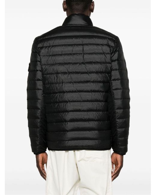 Stone Island Black Real Feather Jacket for men