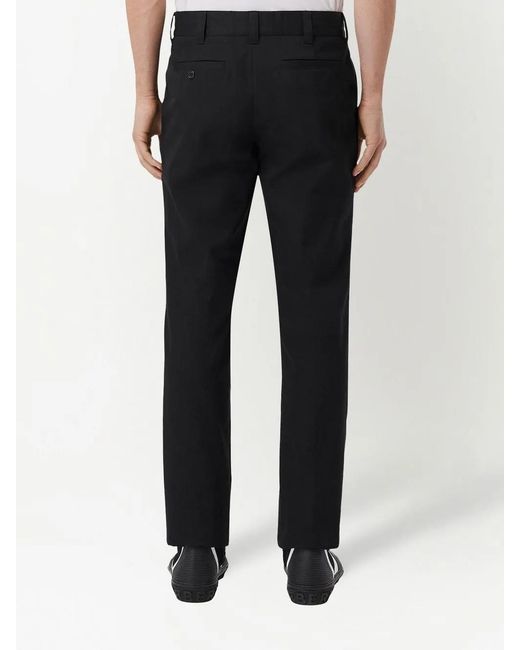 Burberry Black D-Ring Tailored Straight-Leg Trousers for men