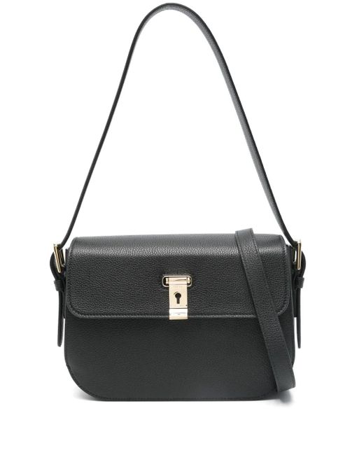 Bally レザーショルダーバッグ Black