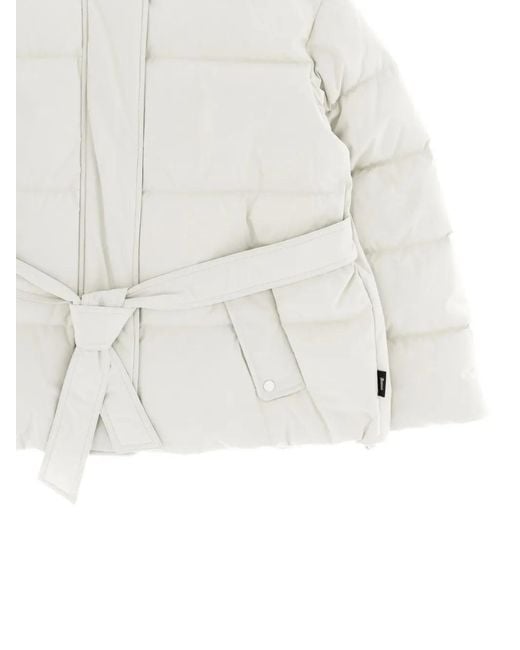 Herno White Laminar Belted Jacket for men