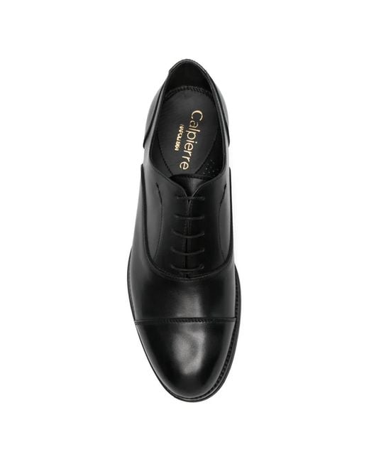 Calpierre Black Richelieus À Bout En Amande for men
