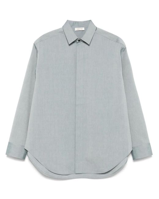 Fear Of God Gray Button Up Shirt for men