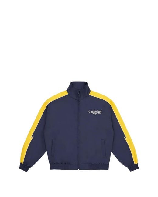 Godspeed Blue Gt Logo-Patch Track Jacket for men
