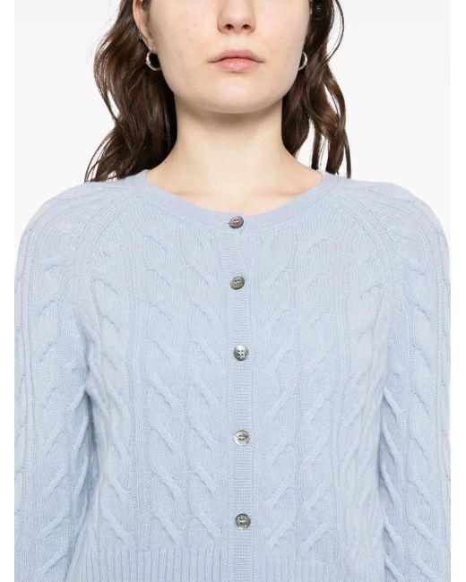 N.Peal Cashmere Myla カーディガン Blue