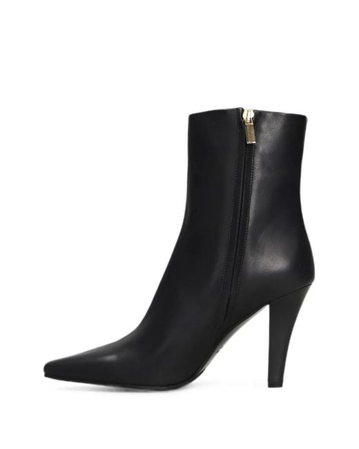 The Seller Black Square-Toe Ankle Boots