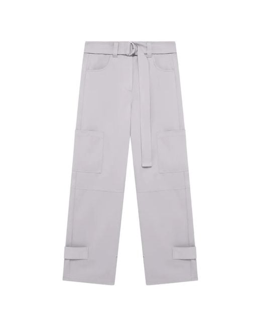 MSGM White Belted Cargo Pants