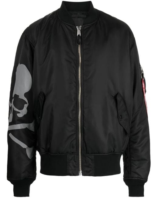 Bomber Edition Ma-1 X Alpha Industries di MASTERMIND WORLD in Black da Uomo