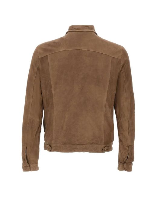 Giorgio Brato Brown Veste À Effet Froissé for men