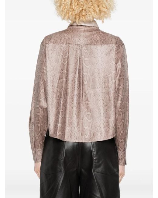 Chemise À Imprimé Peau De Serpent Forte Forte en coloris Natural